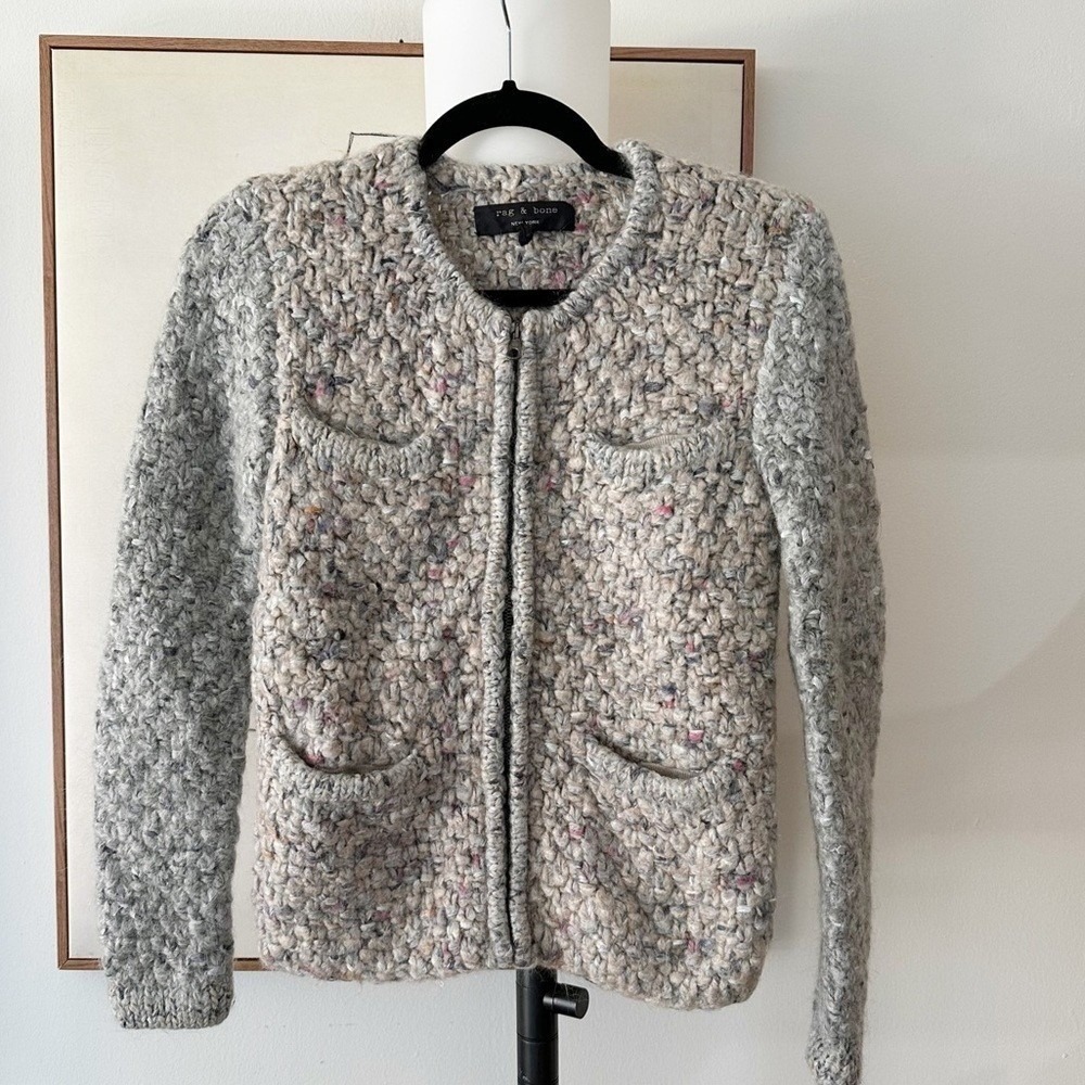 rag & bone Multicolor Speckled Knit Cardigan